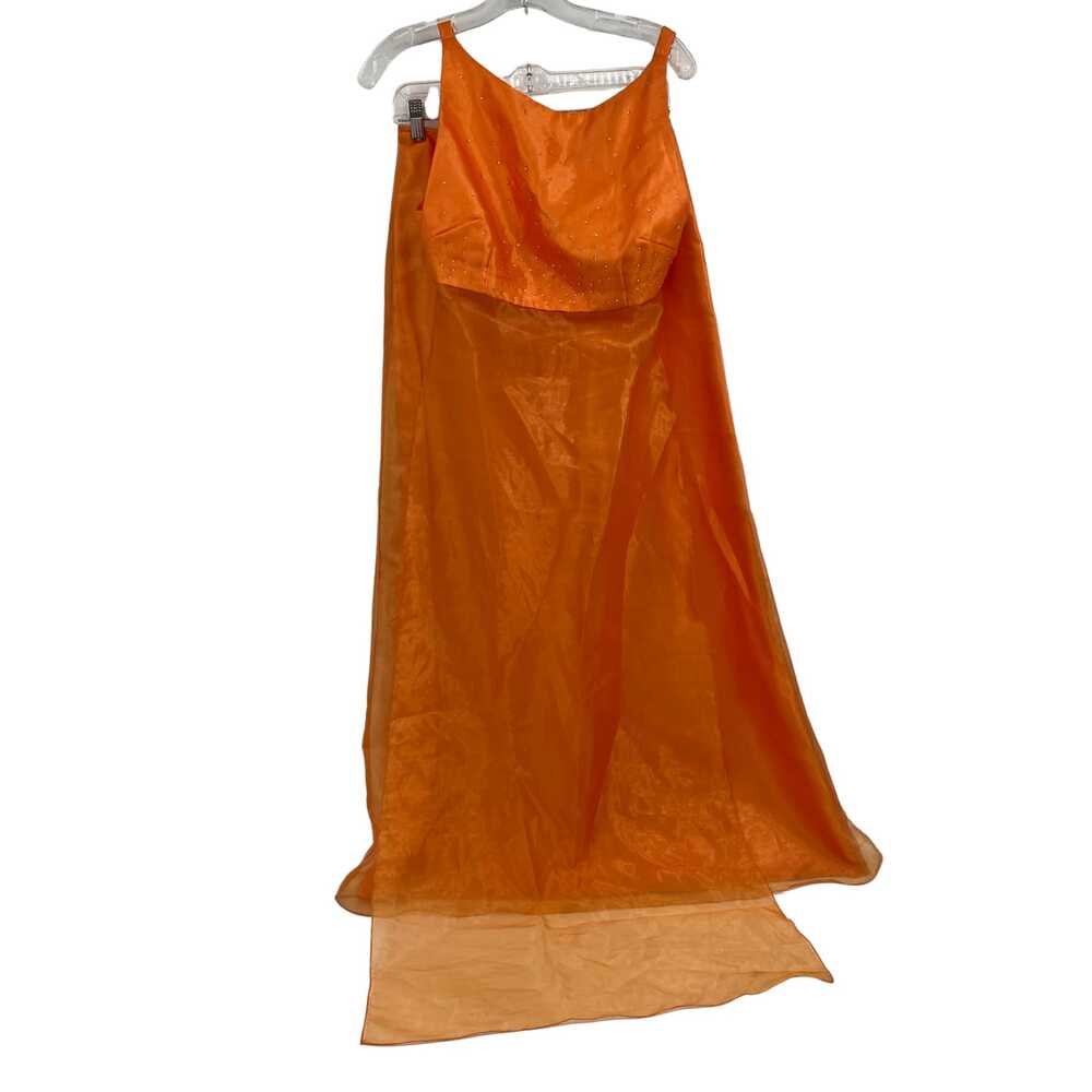 Gunne Sax Orange Rhinestone Matching Set | Women’s Size 7